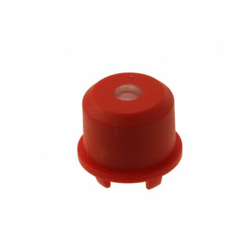 CAP TACTILE ROUND RED/TRANS LENS