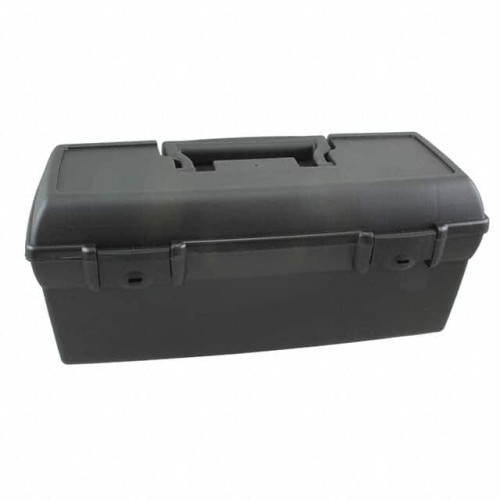 BOX PLASTIC BLACK 13"L X 6"W