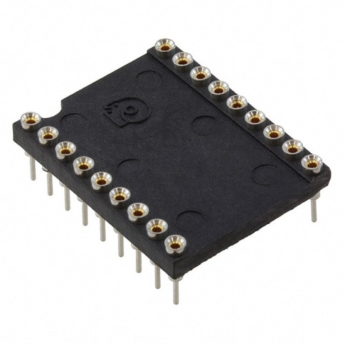 CONN IC DIP SOCKET 18POS GOLD