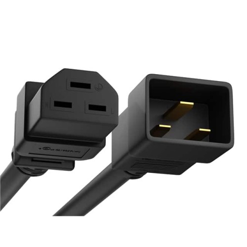 CORD C20 - C21 12AWG BLACK 15FT