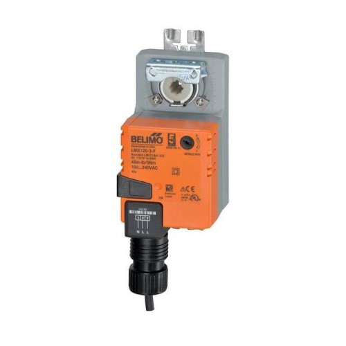 DAMPER ACTUATOR,45 IN-LB,NON-SPR