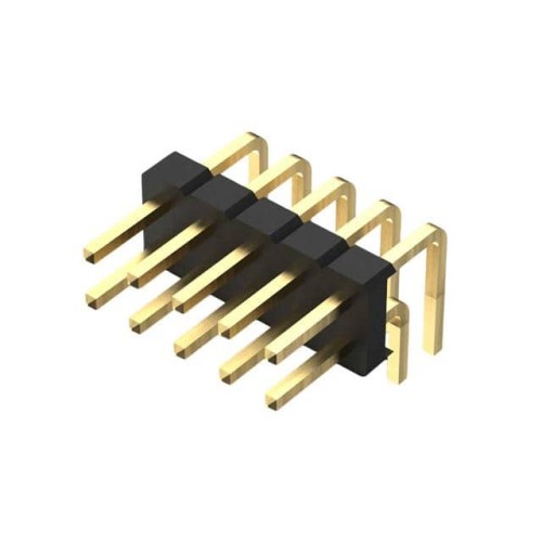 10POS, 2MM PITCH PIN HDR, DIL, T