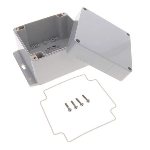BOX PLAS GRAY 4.720"L X 4.720"W