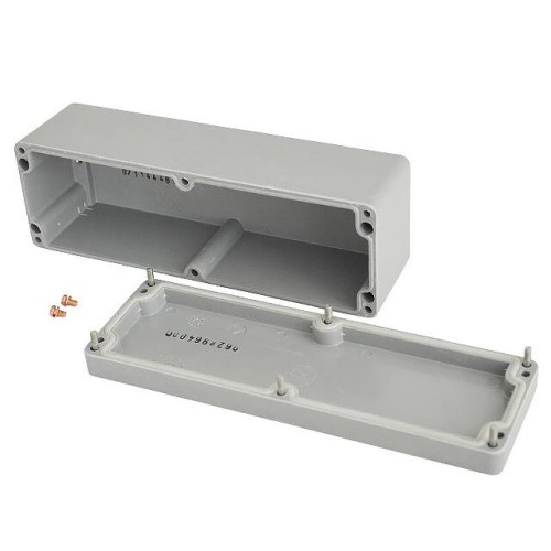 BOX FIBERGLASS GRY 9.06"LX2.95"W