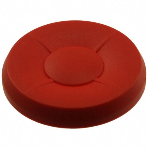 CAP TACTILE ROUND RED
