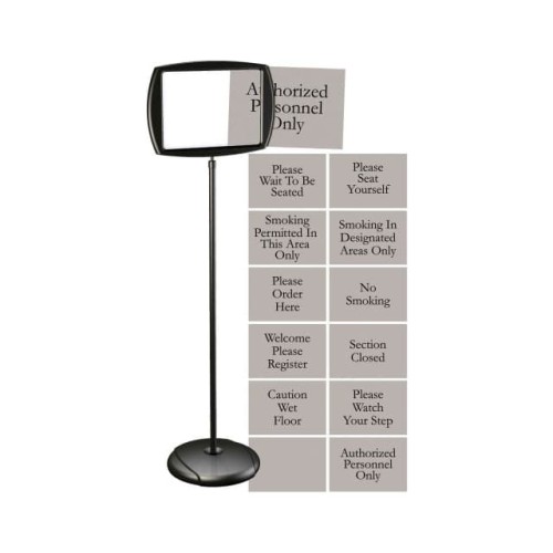 ADJUSTABLE SIGN STAND, 15"W X 65
