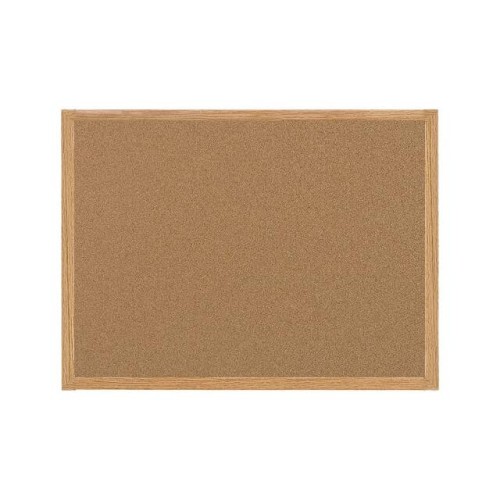 CORK BULLETIN BOARD 96X48", OAK