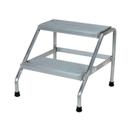 STEP STAND, 2 STEP, WELDED, ALUM