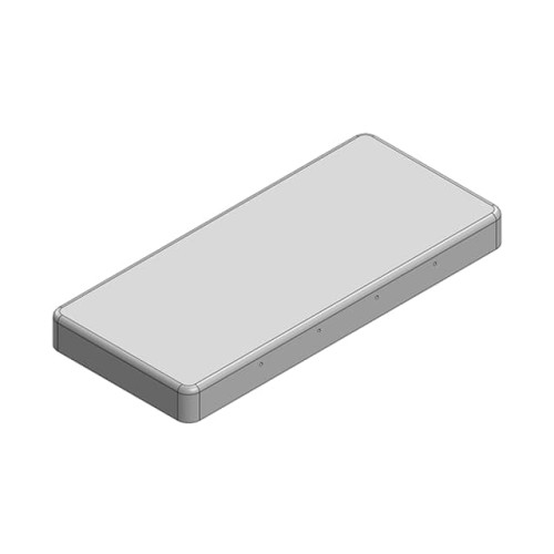 RF SHLD COVER 0.966"X2.165" SNAP