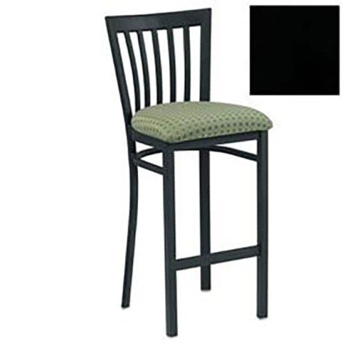 BAR STOOL W/VERTICAL SLAT-BACK,
