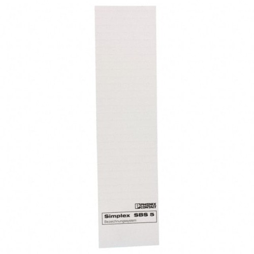 MARKER CARDS TERM BLOCK WHITE