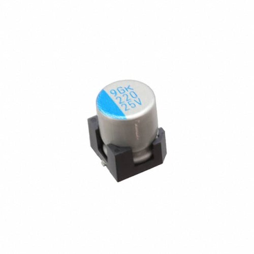 CAP ALUM POLY HYB 220UF 25V SMD