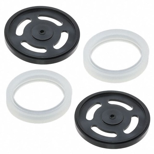 WHEEL KIT PAIR 2.56" DIA D-SLOT