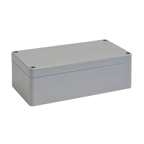 BOX PLAS GRAY 7.874"L X 4.724"W