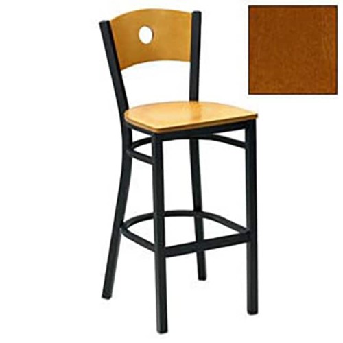 BAR STOOL, CHERRY CIRCLE-BACK, 1