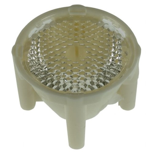 LENS CLR 45DEG WIDE HEAT STAKING