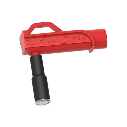 10MM MAG CONN RA BANANA JACK RED
