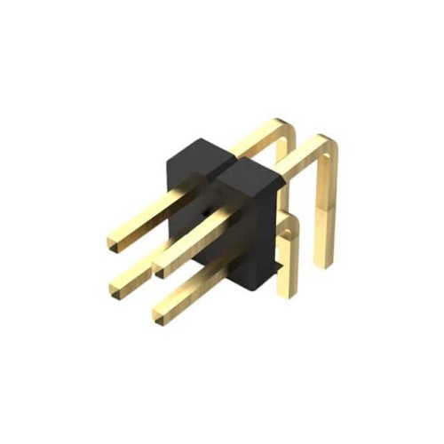 4POS, 2MM PITCH PIN HDR, DIL, TH