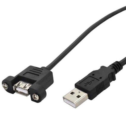 CABLE USB 2.0 MALE TO FEMALE 1FT