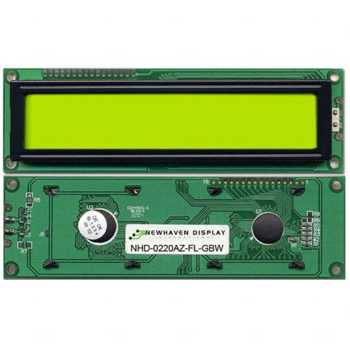 LCD MOD 40DIG 20X2 TRANS YLW/GRN
