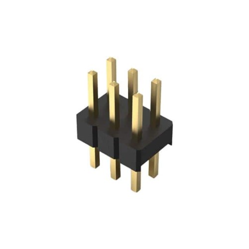 6POS, 2MM PITCH PIN HDR, DIL, TH