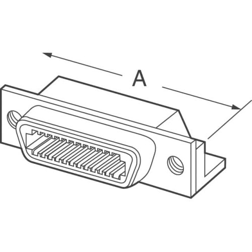 CONN RCPT 24POS R/A SOLDER