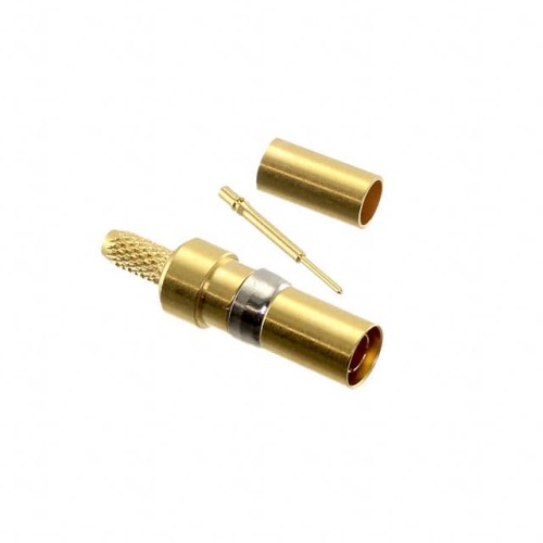 CONN 1.0/2.3 PLG STR 50OHM CRIMP