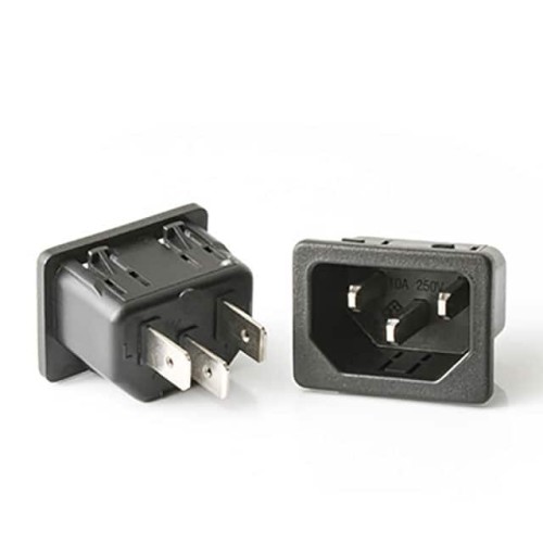 IEC 60320 C14 SNAP IN INLET 1.0