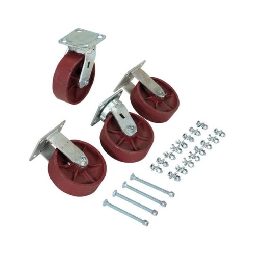 6X2" DUCTILE STEEL CASTER KIT, F