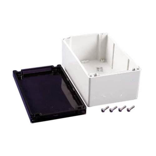 BOX PLSTC GRAY/SM 7.87"LX4.72"W