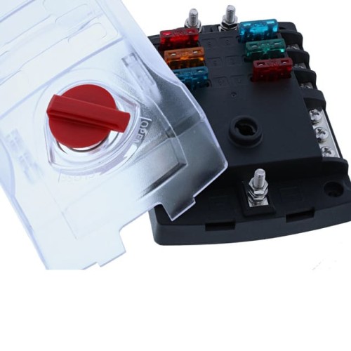 REG. FUSE BLOCK, 6 POLE GROUND