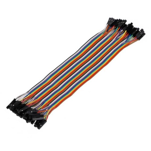 RIBBON CBL 40-WIRE FEM/FEM 20CM