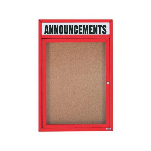 1 DOOR ALUMINUM FRAMED BULLETIN