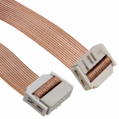 FLT RIB CBL .050" 28AWG 14C 6'