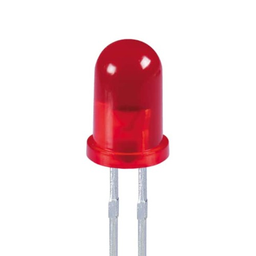 LED RED DIFFUSED T-1 3/4 T/H