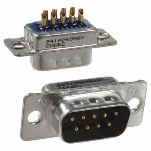 CONN D-SUB PLUG 9POS SLDR CUP