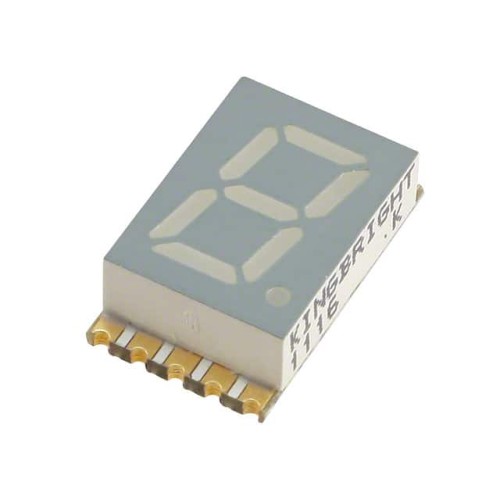 DISPLAY 7-SEG 0.3" SGL RED 10SMD