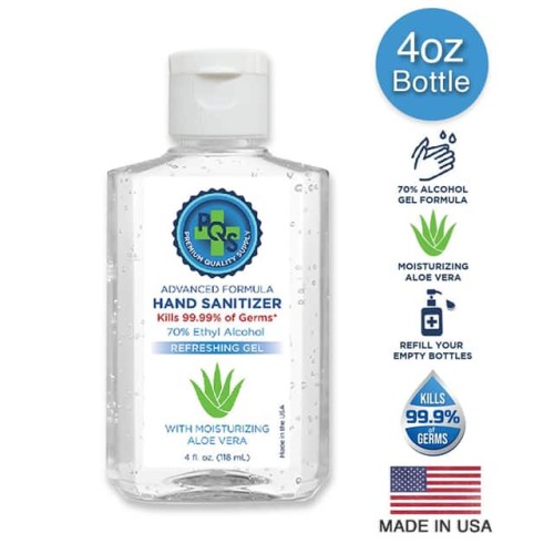 4OZ. HAND SANITIZER W/ FLIP CAP