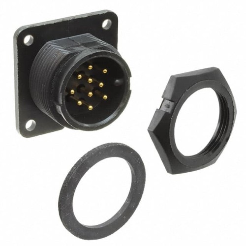 CONN RCPT MALE 10POS GOLD SOLDER