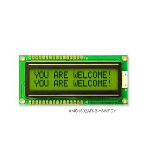 16X2 CHARACTER STN POS YG
