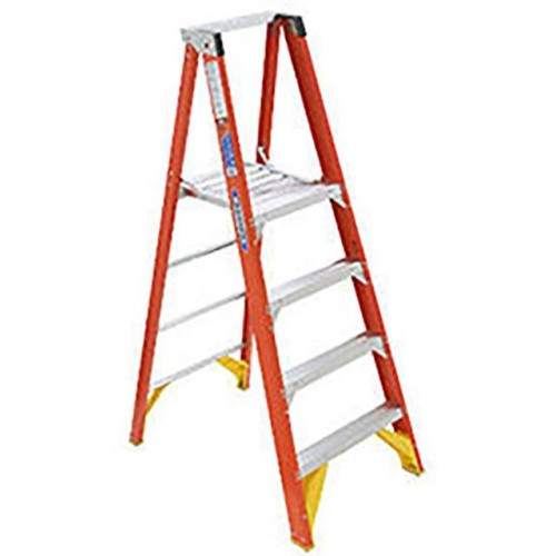 6' FIBERGLASS PLATFORM STEP LADD