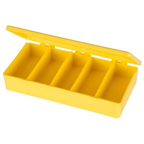 BOX PLAS YLW 6.750"L X 3.188"W