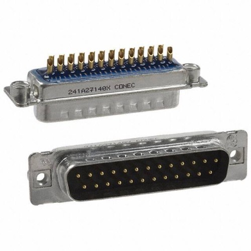 CONN D-SUB PLUG 25POS SLDR CUP