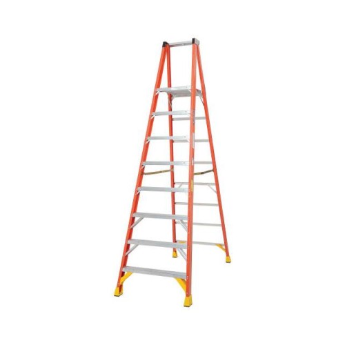 8' FIBERGLASS PLATFORM STEP LADD