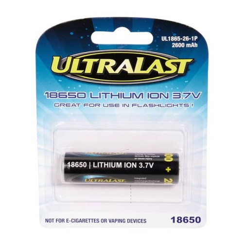 BATT LITH-ION 3.7V 2.6AH 18650