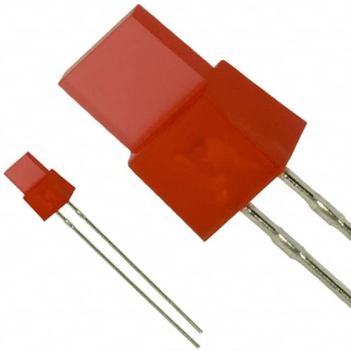 LED RED DIFF SQUARE TYPE LED T/H