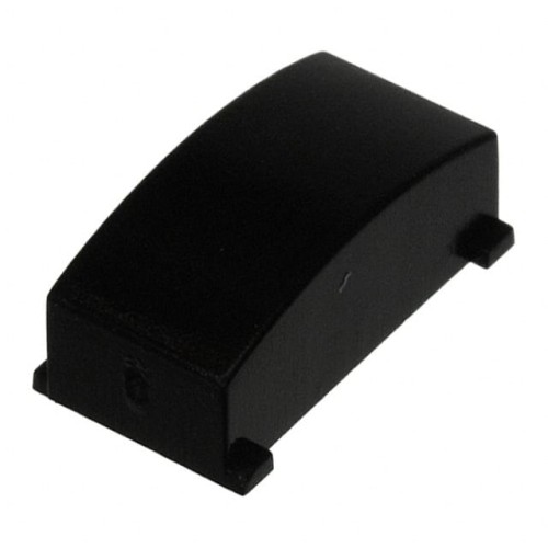 CAP PUSHBUTTON RECTANGULAR BLACK