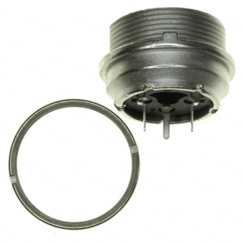 CONN RCPT FMALE 3P SILVER SOLDER