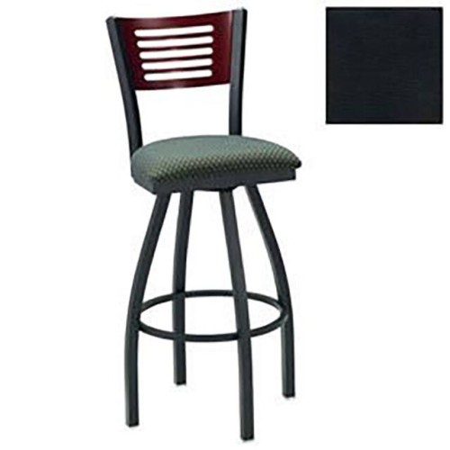 SWIVEL BAR STOOL, CH 5 SLAT-BACK
