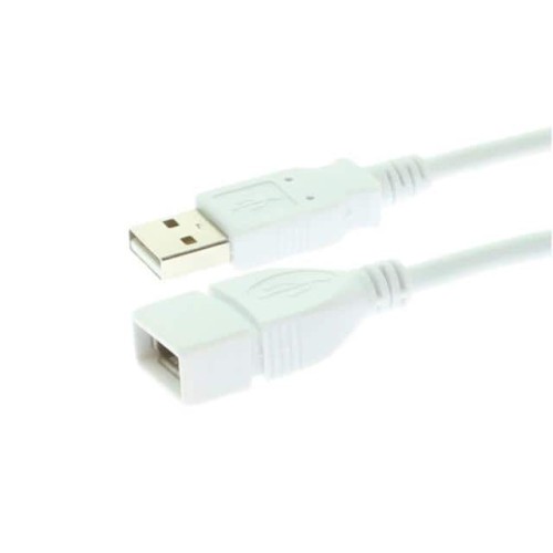 USB 2.0 EXTENSION CABLE 3FT WHIT